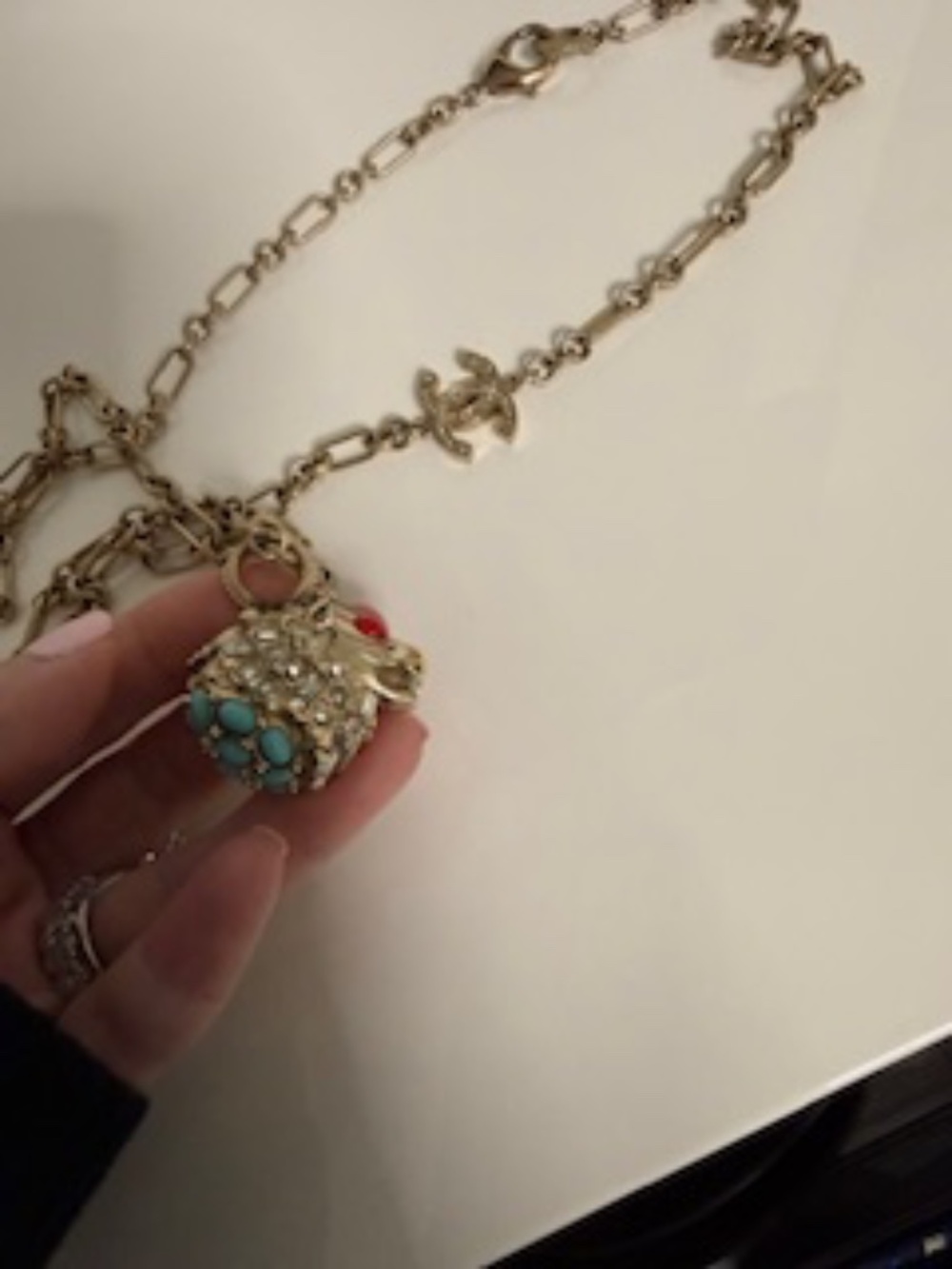 CHANEL GRIFFON LION HEAD NECKLACE *Very rare! - Picture 5 of 10